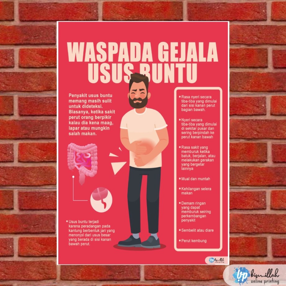 poster tentang penyakit usus buntu