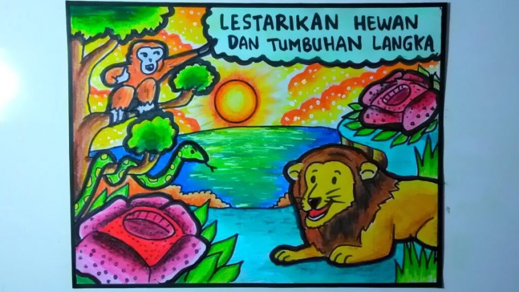 Poster Tentang Pelestarian Tumbuhan Langka