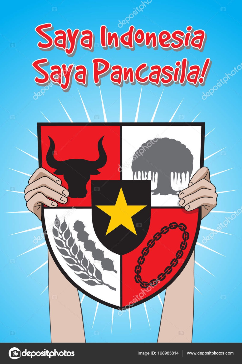 poster tentang pancasila