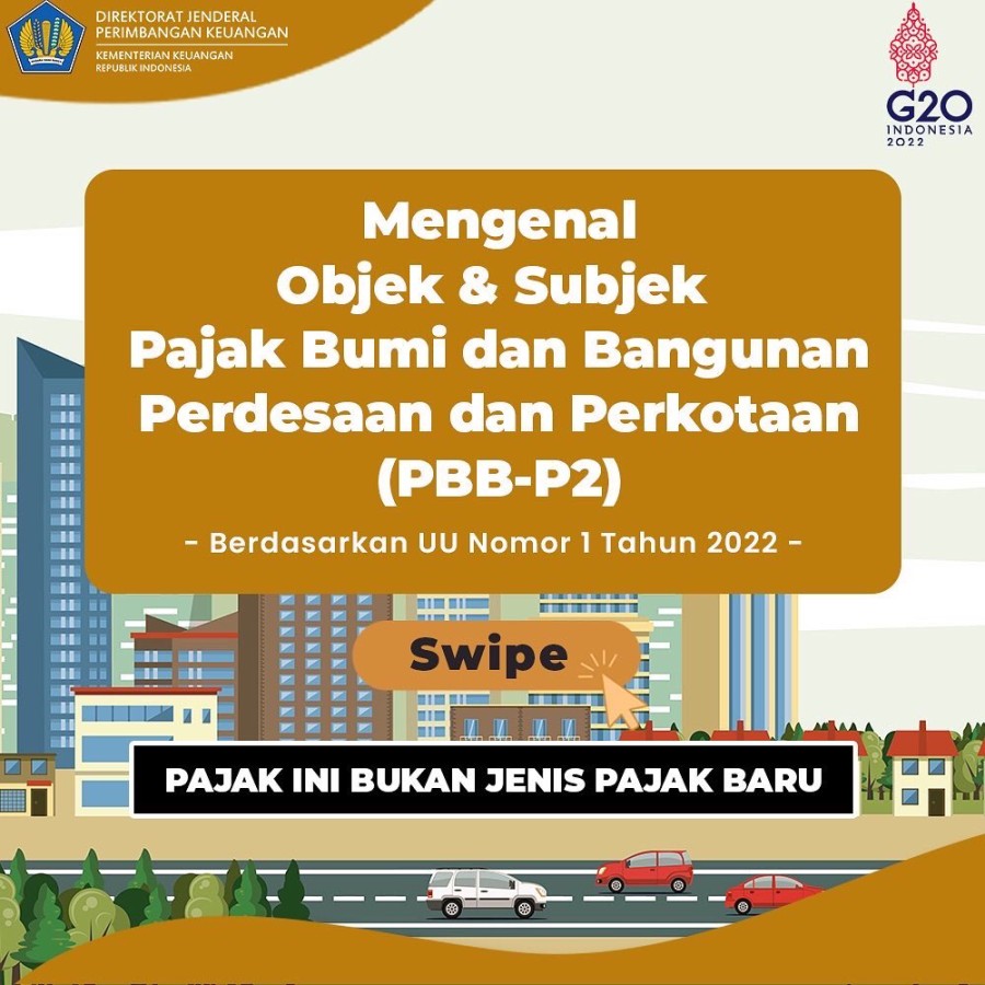 poster tentang pajak bumi dan bangunan perdesaan dan perkotaan