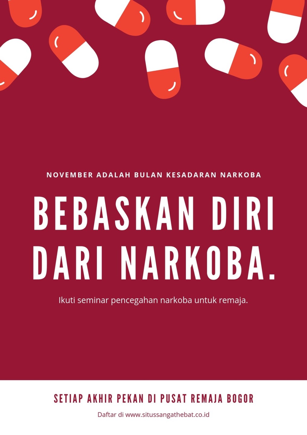 poster tentang narkoba yang mudah digambar