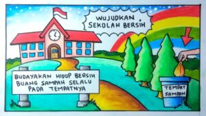 Poster Tentang Menjaga Kebersihan Sekolah