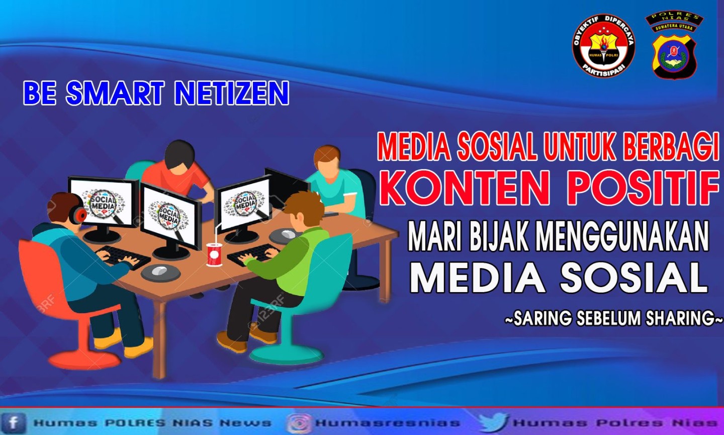 poster tentang medsos