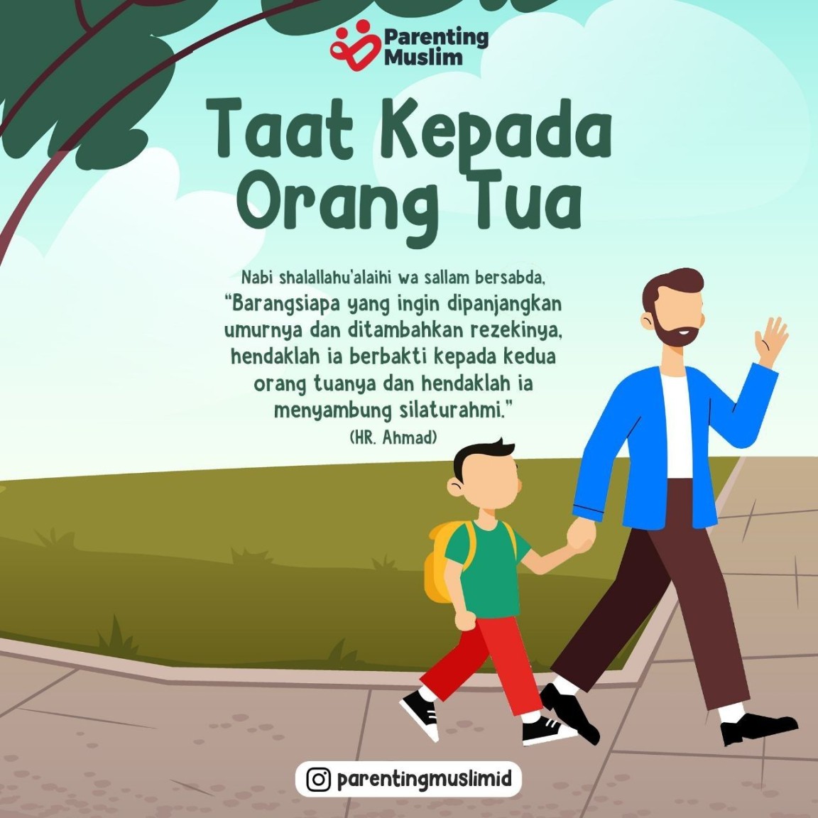 poster tentang taat kepada orang tua dan guru