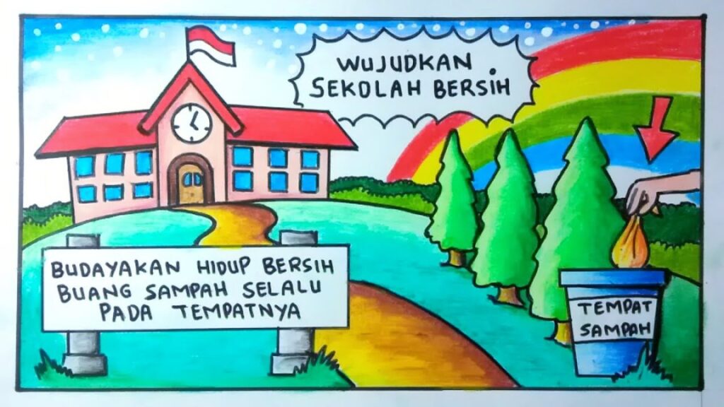 Poster Tentang Sekolahku