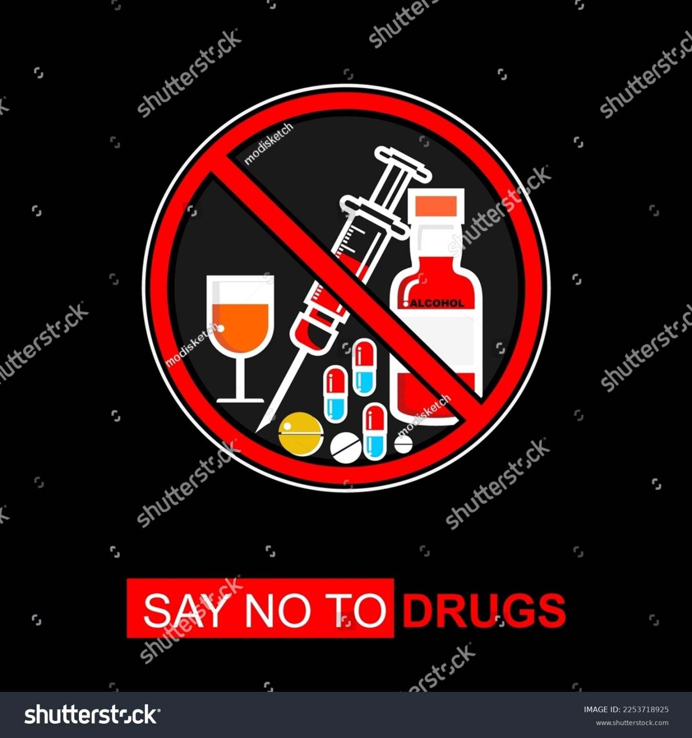 poster tentang say no to drugs