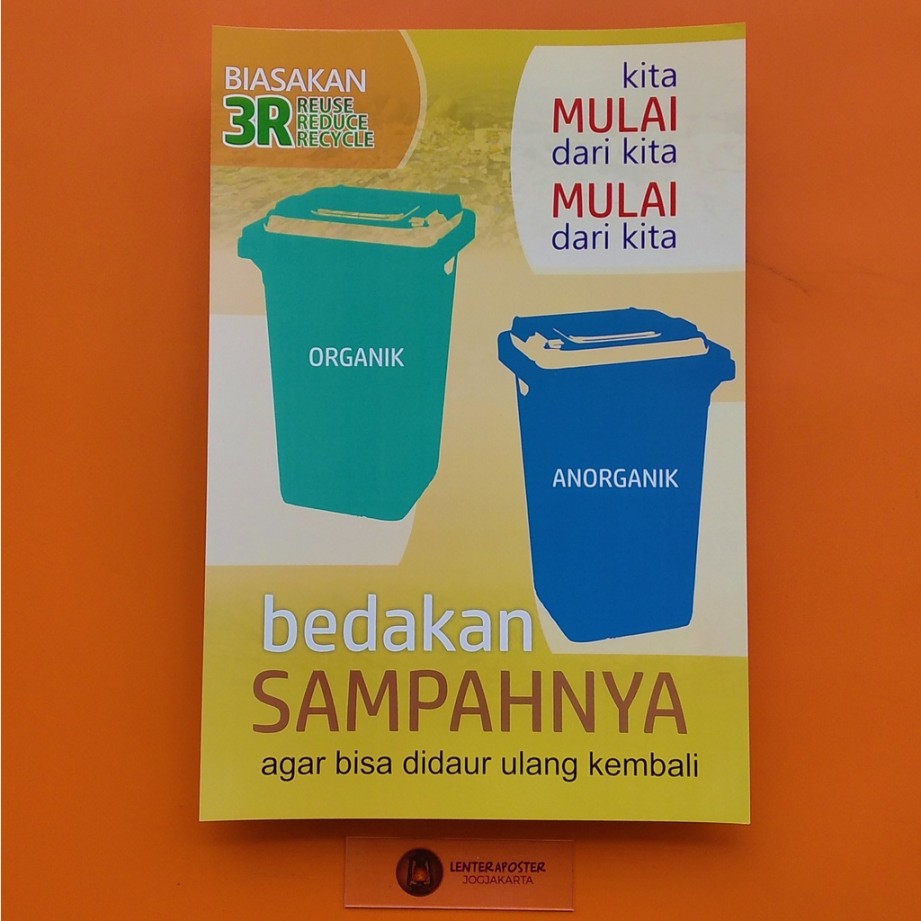 poster tentang sampah anorganik