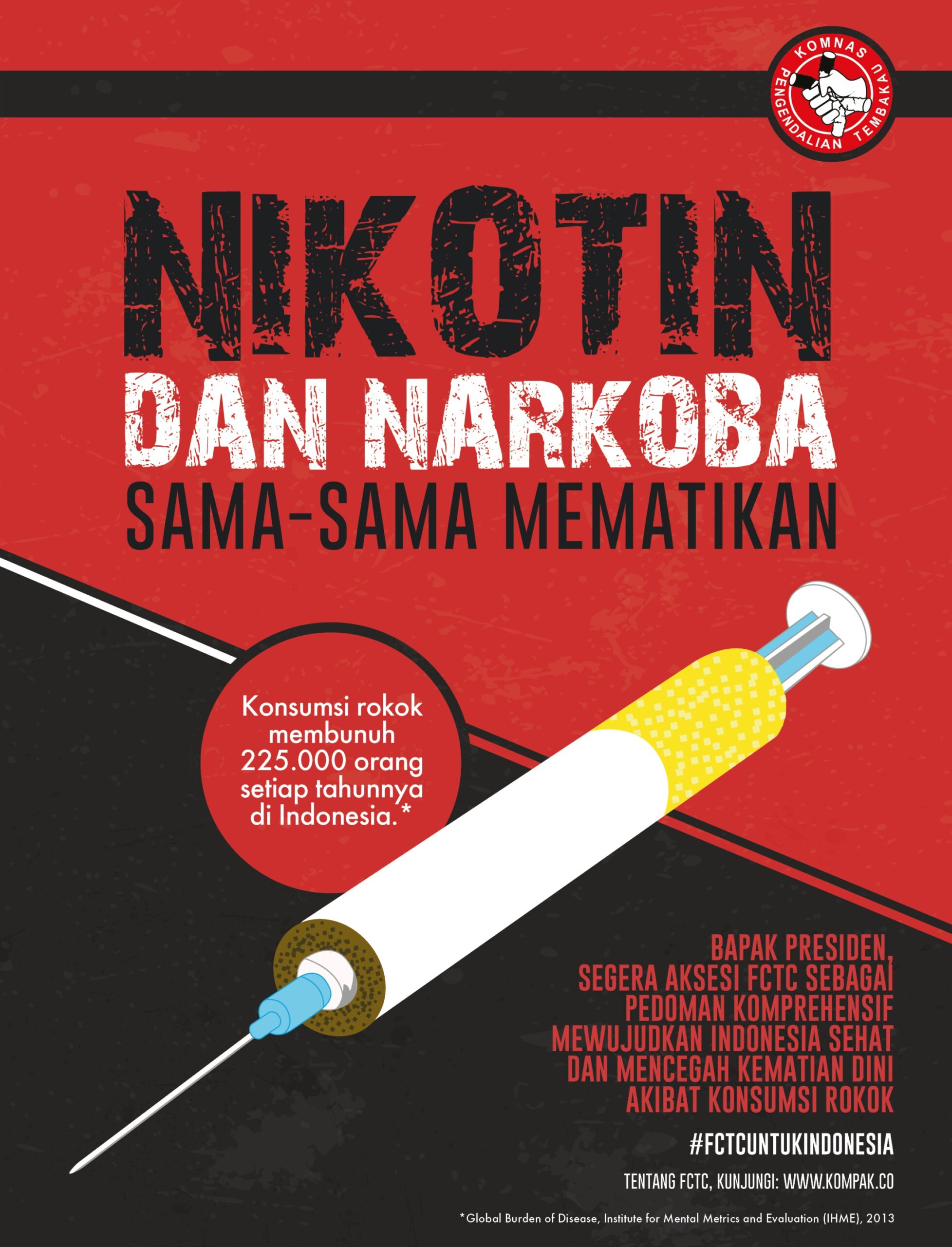 poster tentang rokok vs narkoba yang inspiratif