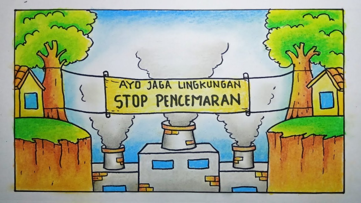 poster tentang polusi
