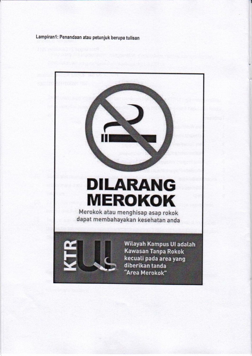 poster tentang pingatan aatu larangan merokok
