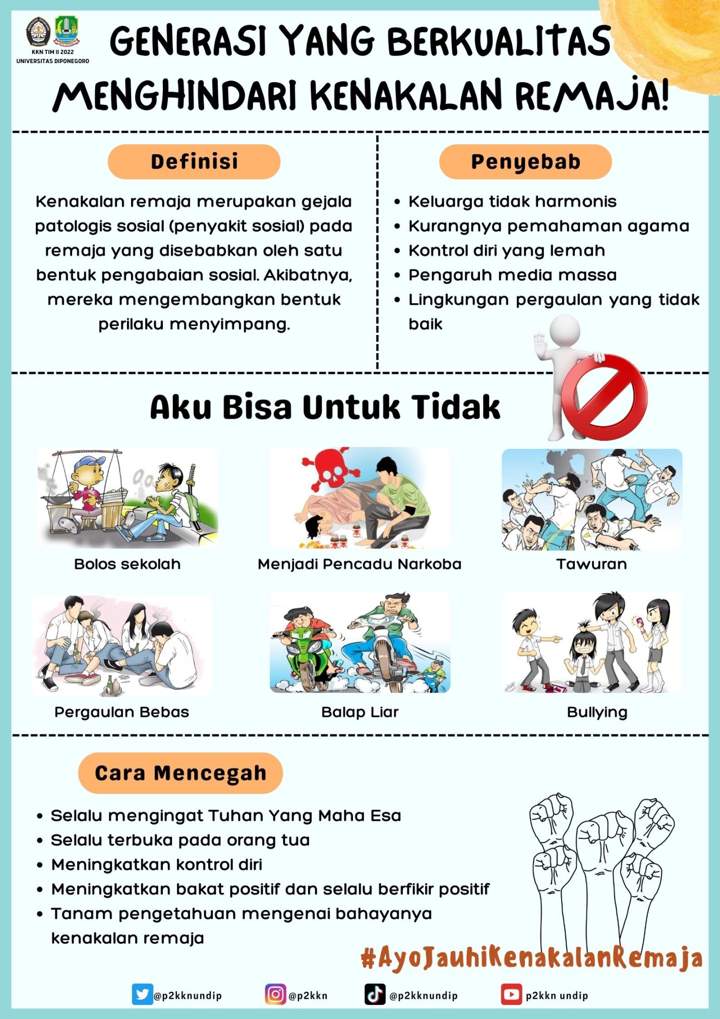 poster tentang pergaulan anak remaja di sekolah