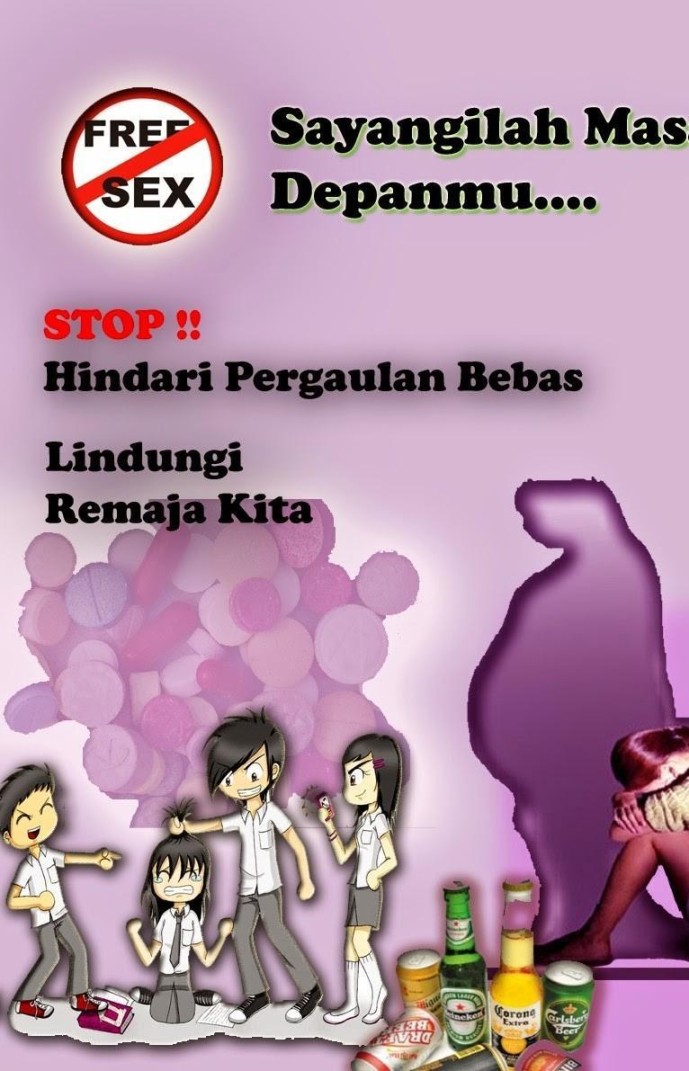 poster tentang pergaulan anak remaja di sekolah