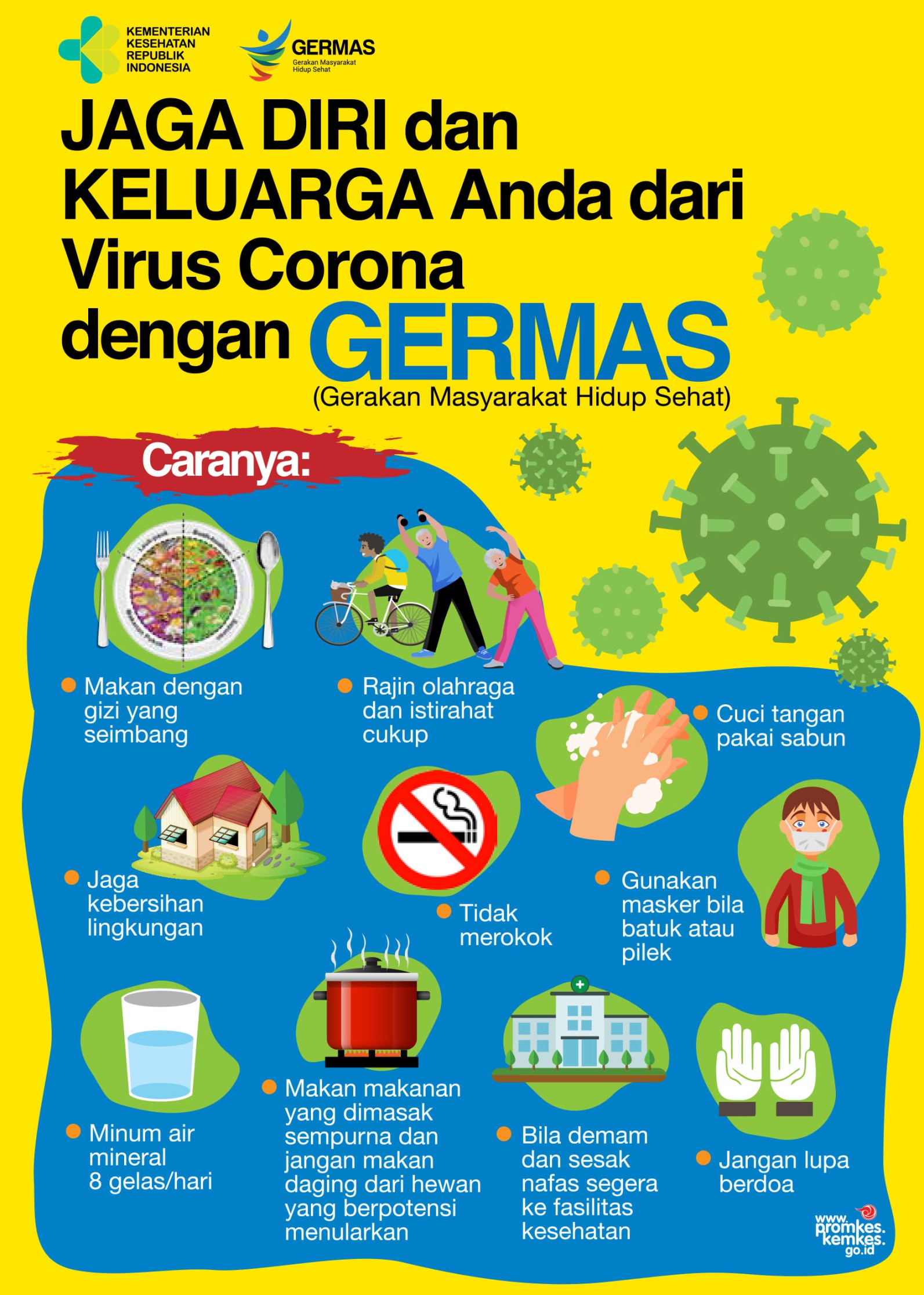 poster tentang virus corona