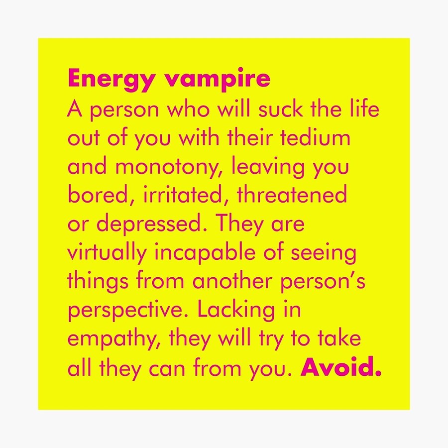 poster tentang vampire energy