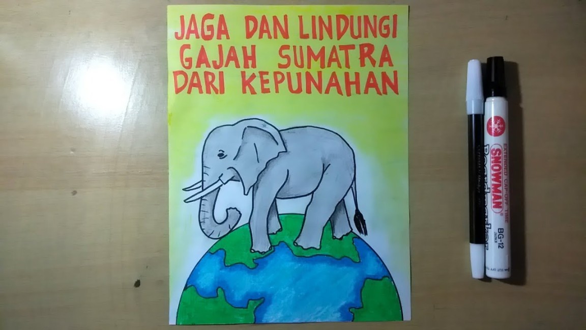 poster tentang upaya pelestarian hewan