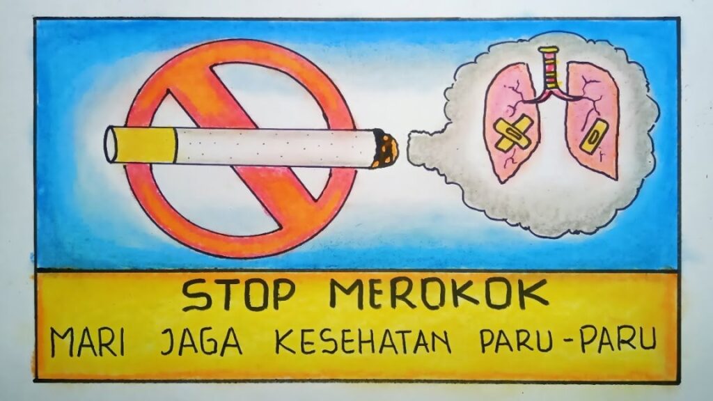 Poster Tentang Upaya Menjaga Kesehatan Pernapasan Manusia