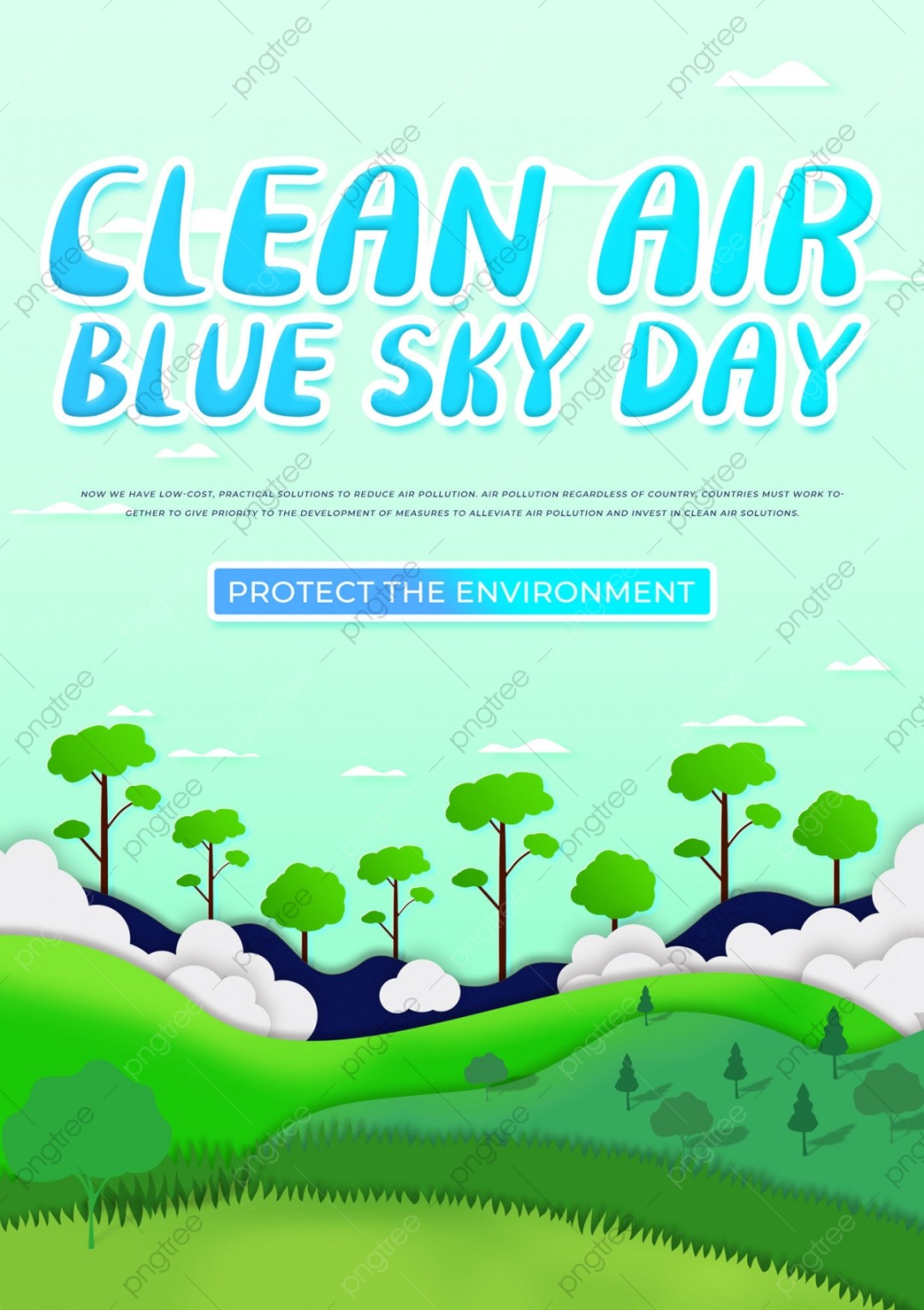 poster tentang udara bersih