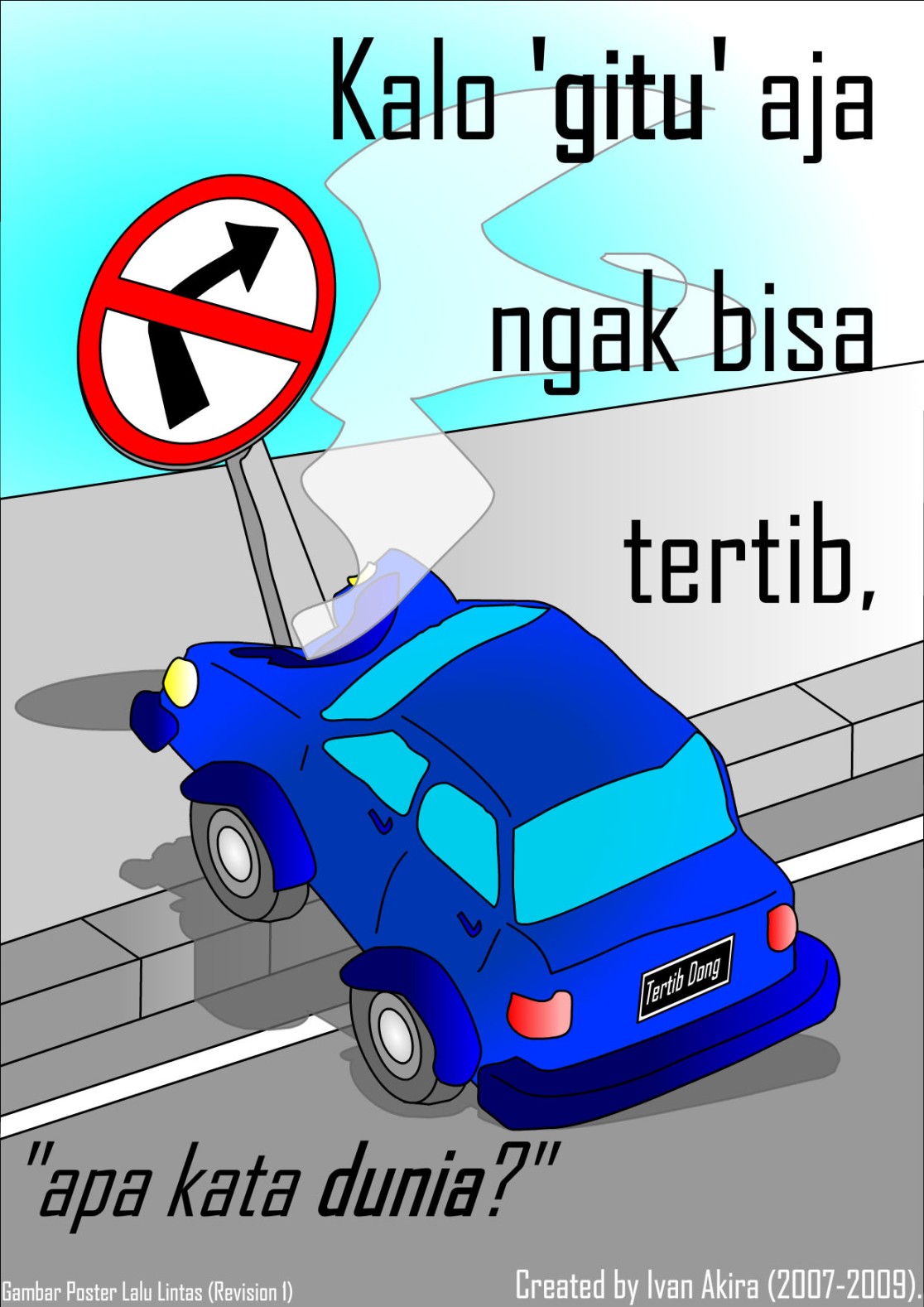 poster tentang tertib lalu lintas