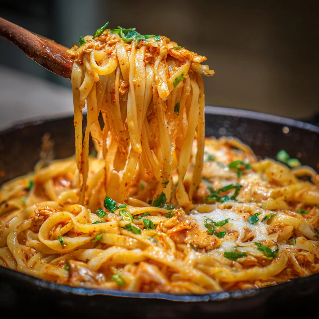 How to Make Cheesy Kimchi Linguine with Gochujang Butter in 7 Simple Steps