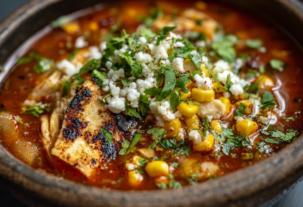 "How to Make the Ultimate Chicken Tortilla Soup with Charred Corn and Cotija"