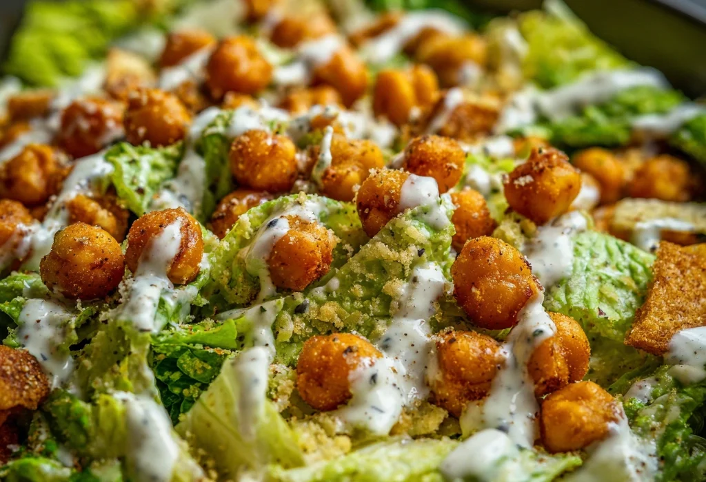 How to Whip Up a Quick Chickpea Caesar Salad with Cheater Dressing