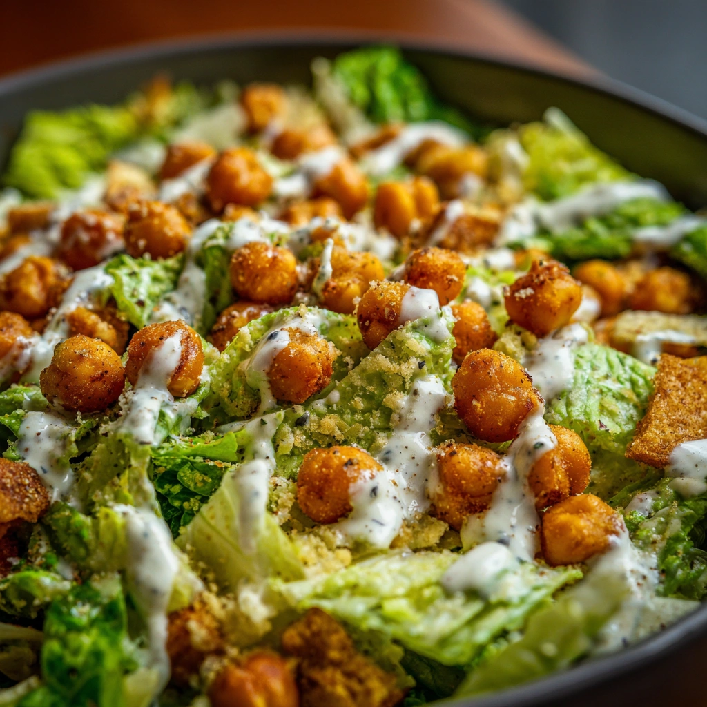 How to Whip Up a Quick Chickpea Caesar Salad with Cheater Dressing
