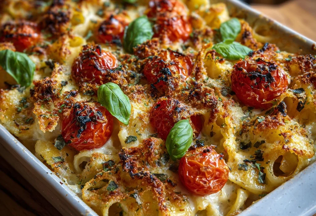 How to Make a Creamy Pasta Bake with Cherry Tomatoes and Basil in 7 Simple Steps