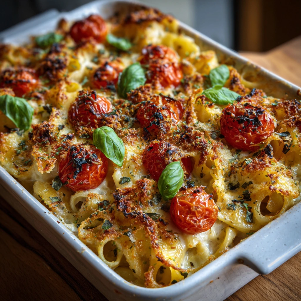 How to Make a Creamy Pasta Bake with Cherry Tomatoes and Basil in 7 Simple Steps
