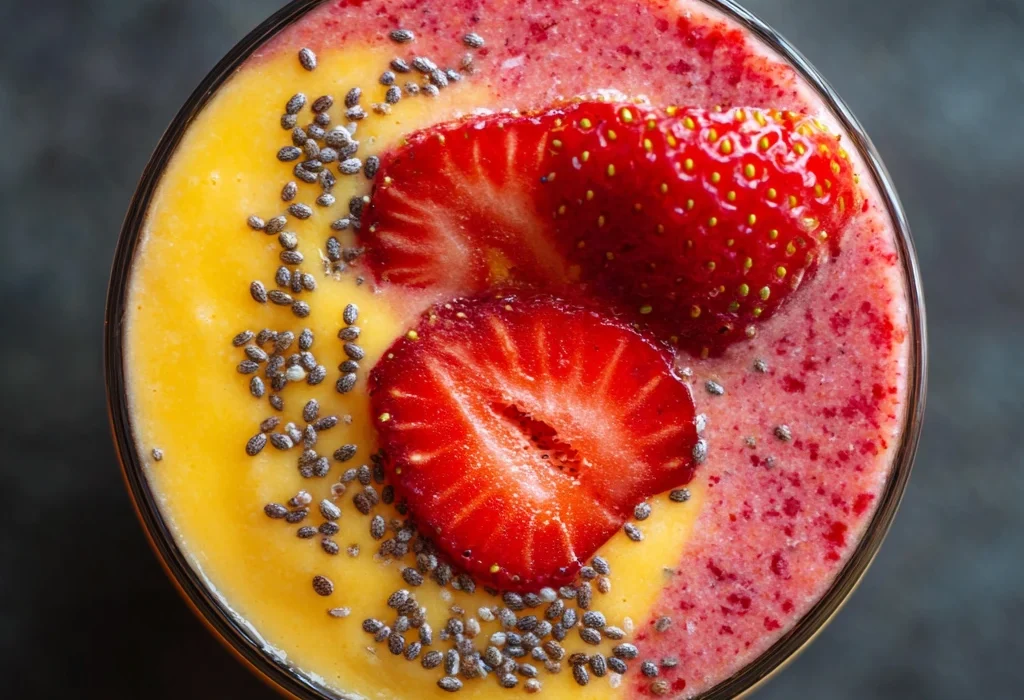 How to Make the Best Creamy Strawberry-Mango Chia Smoothie in 5 Steps