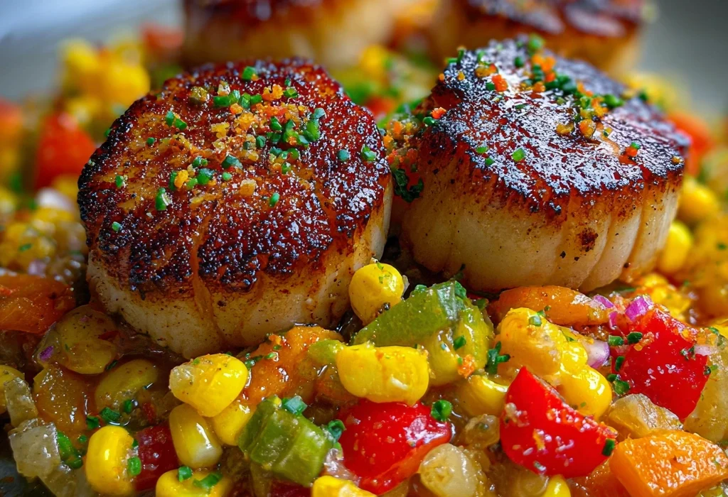 How to Make the Best Pan-Seared Scallops with Citrus Corn Succotash in 7 Steps