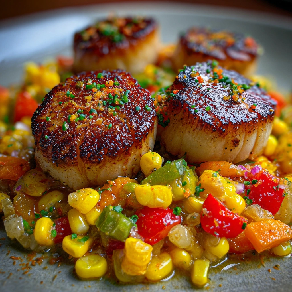 How to Make the Best Pan-Seared Scallops with Citrus Corn Succotash in 7 Steps