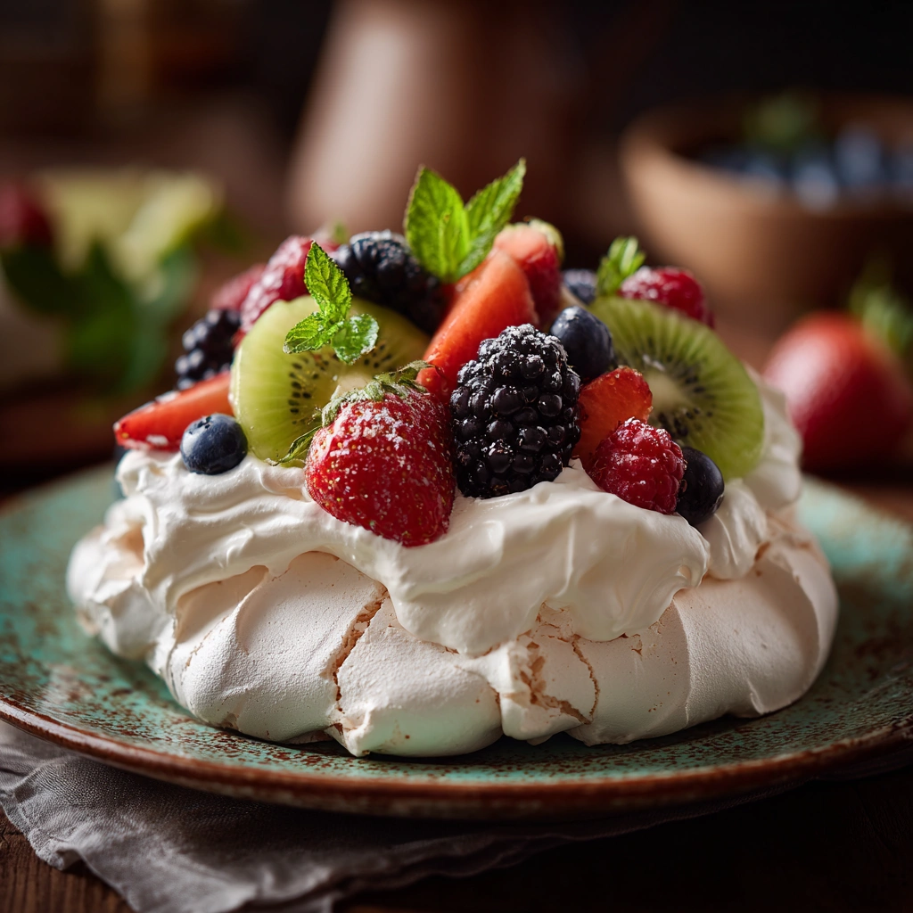How to Make a 7-Layer Pavlova with Meringue, Whipped Cream, and Fresh Fruit
