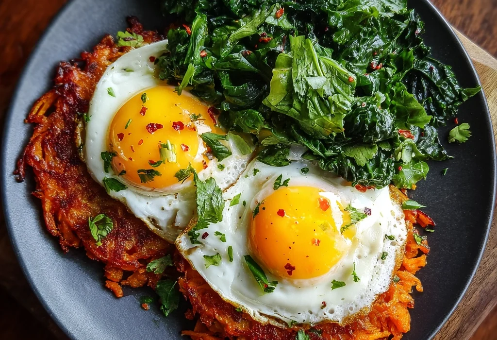 - How Sweet Potato Rösti with Fried Eggs and Greens Became My Go-To Brunch