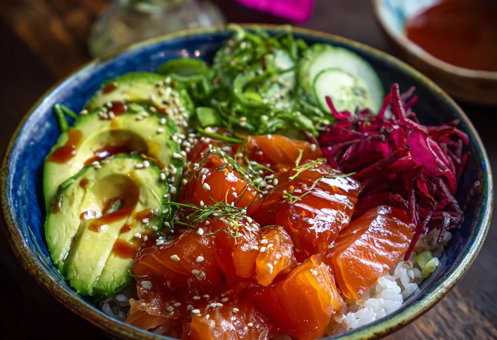 How to Make the Best 5-Step Tabasco and Gochujang Cured Salmon Poke Bowl