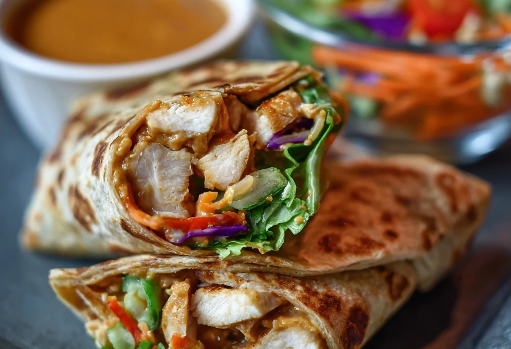 How to Make the Best Thai Peanut Chicken Wraps in Just 8 Steps