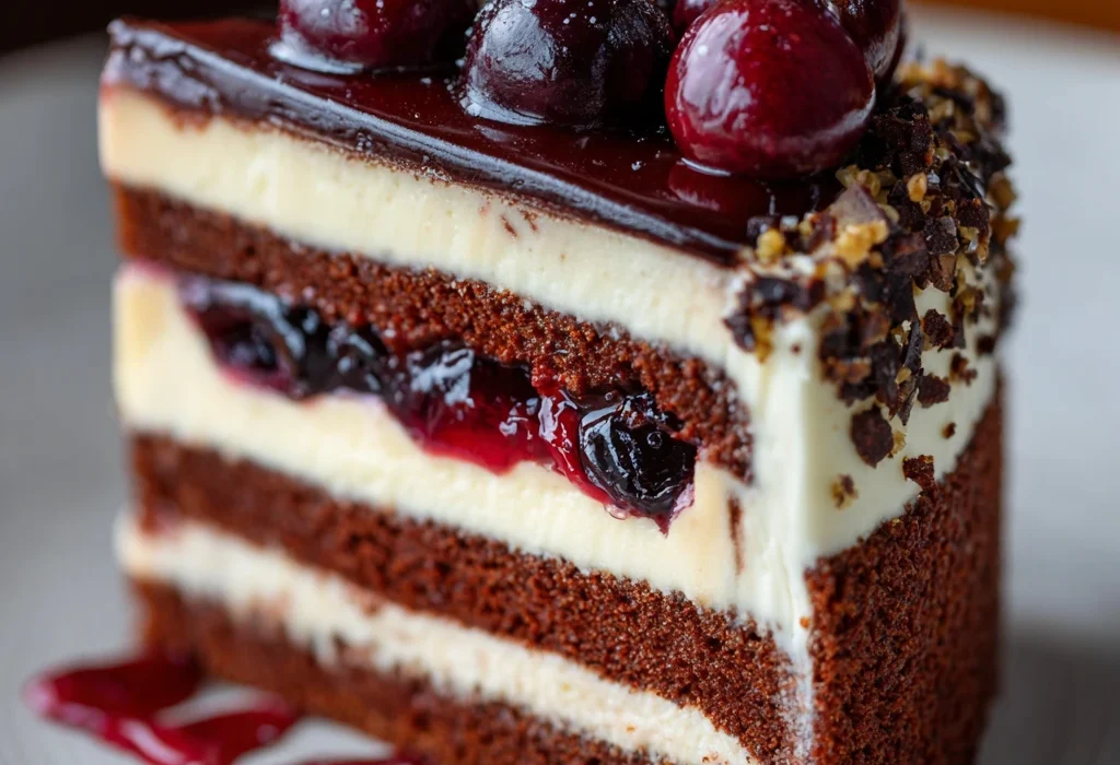 How to Make the Best Velvet Chocolate & Cherry Layer Cake in 7 Easy Steps