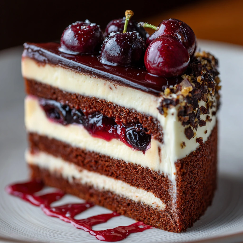 How to Make the Best Velvet Chocolate & Cherry Layer Cake in 7 Easy Steps